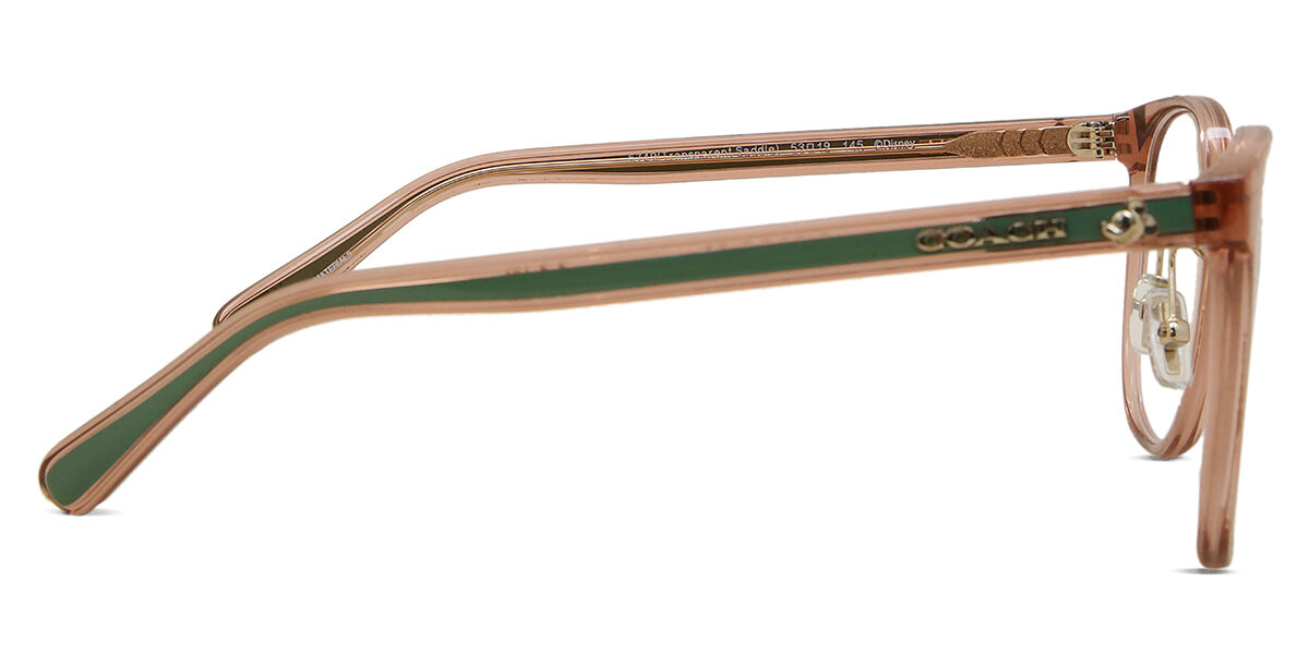 Coach HC6217 Asian Fit 5749 Oval Transparent Brown Eyeglasses