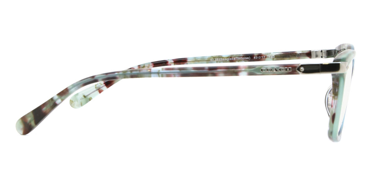 Coach HC6219U 5778 Rectangle Seaglass Tortoise Eyeglasses