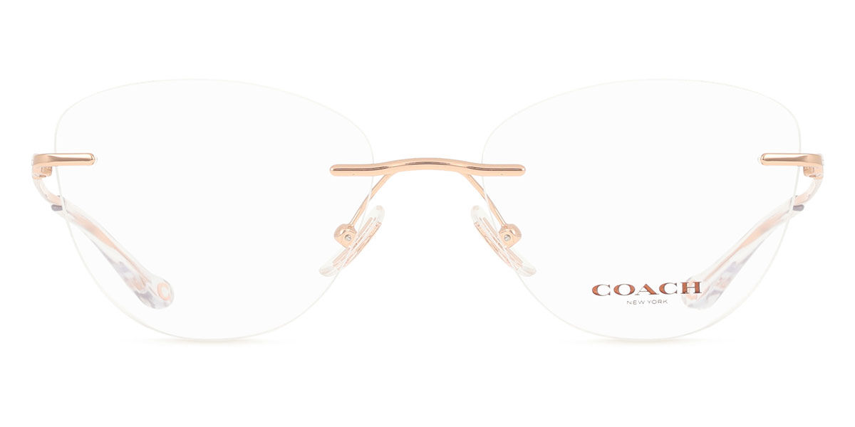 Coach HC5185 9331 Cat Eye Polished Rose Gold Eyeglasses