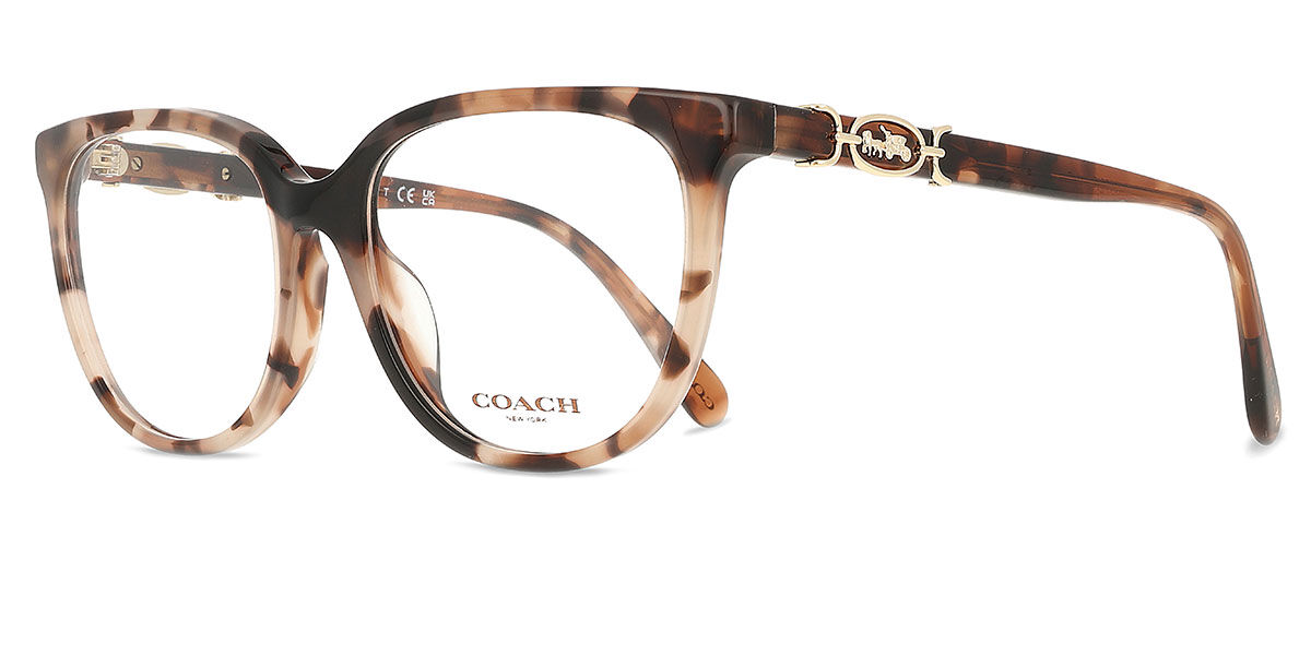 Coach HC6260U 5590 Square Tortoise Peach Eyeglasses
