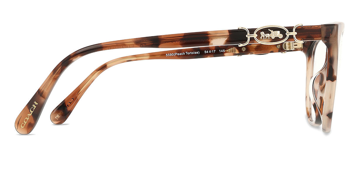 Coach HC6260U 5590 Square Tortoise Peach Eyeglasses
