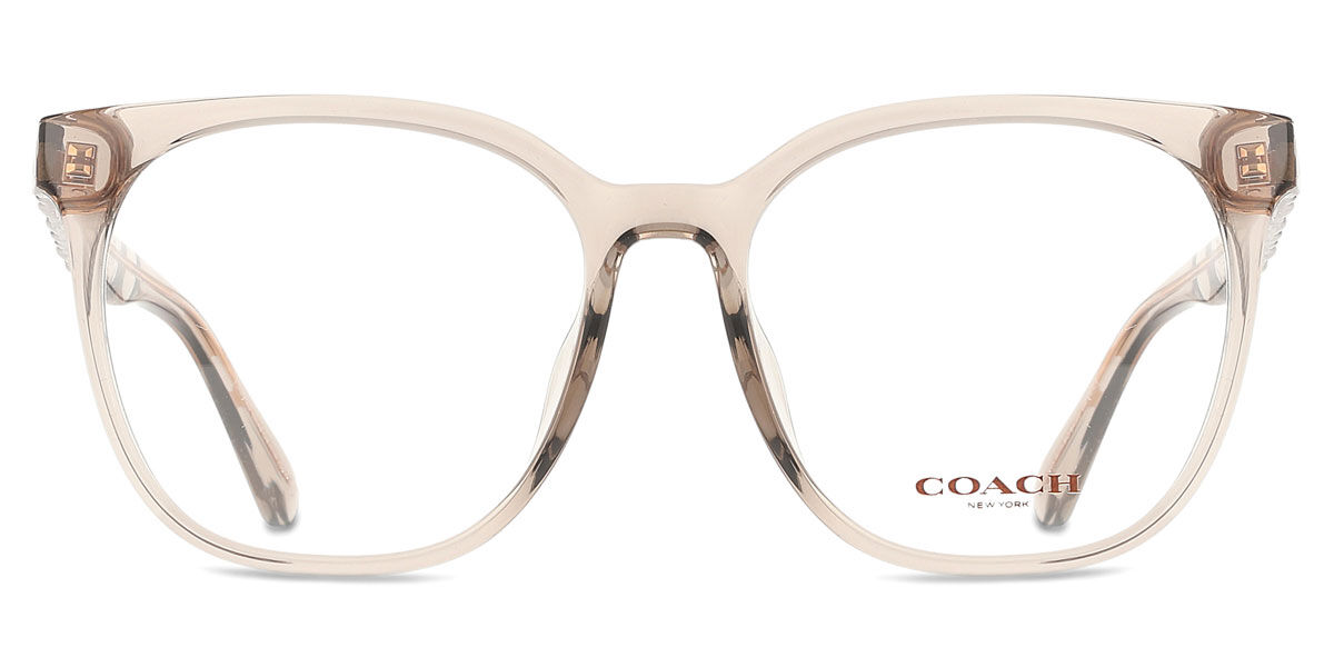 Coach HC6267D Asian Fit 5887 Square Transparent Khaki Brown