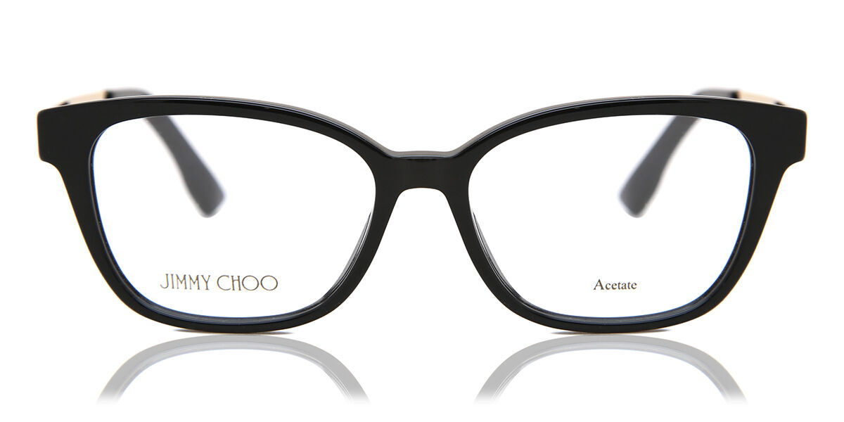 Jimmy Choo JC329 807 Square Shiny Black Eyeglasses