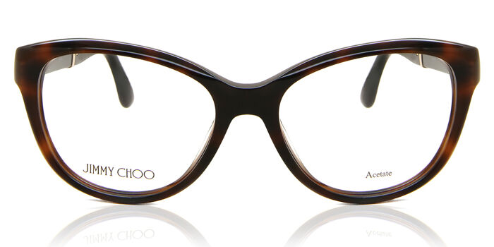 Jimmy Choo Eyeglasses Frame JC146-PUU Womens Brown Tortoise Full Rim Jimmy Choo JC146 PUU Square Tortoiseshell Eyeglasses  main image 2