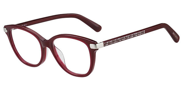Jimmy Choo Red Square Eyeglasses - Frames Only Jimmy Choo Woman Square Plastic JC3046U Eyeglasses - Macy main image 2