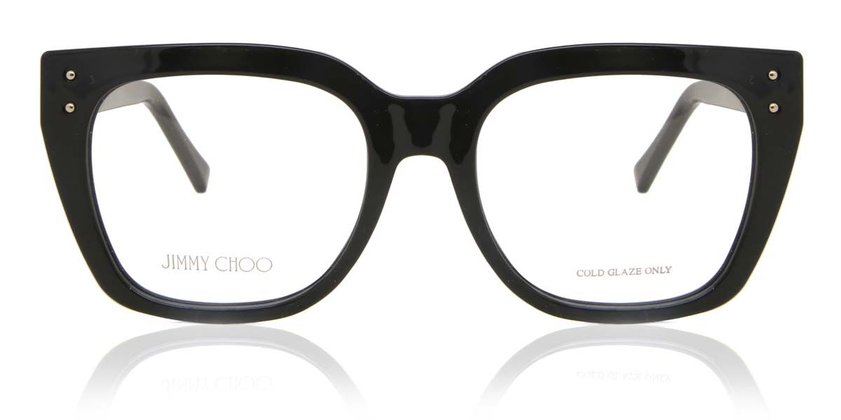 Jimmy Choo JC329 807 Square Shiny Black Eyeglasses