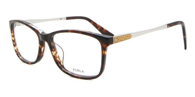 Furla VU4950N 06K2 Rectangle Tortoise Eyeglasses  display picture 2