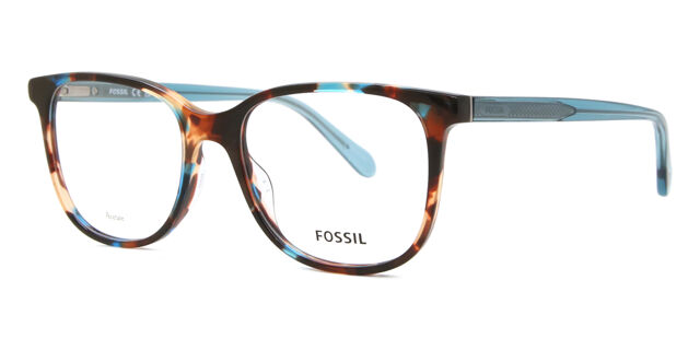 Fossil FOS 7140 CVT Square Teal Tortoise Eyeglasses  display picture 2