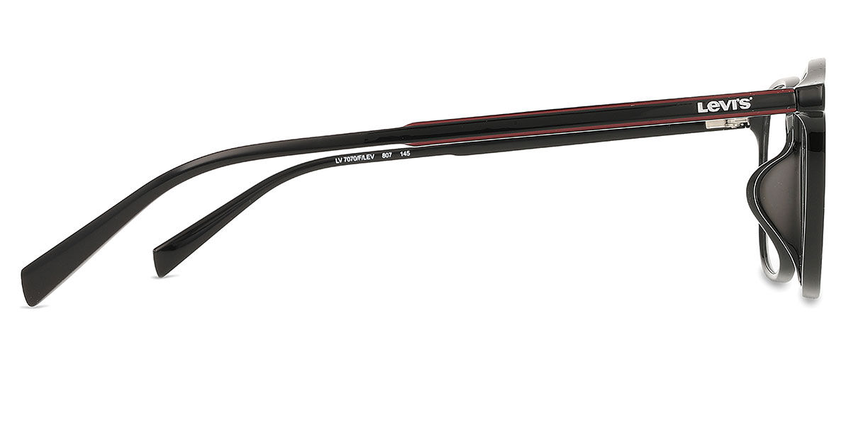 Levi's LV 7070/F/LEV 807 Oval Black Eyeglasses | SmartBuyGlasses US