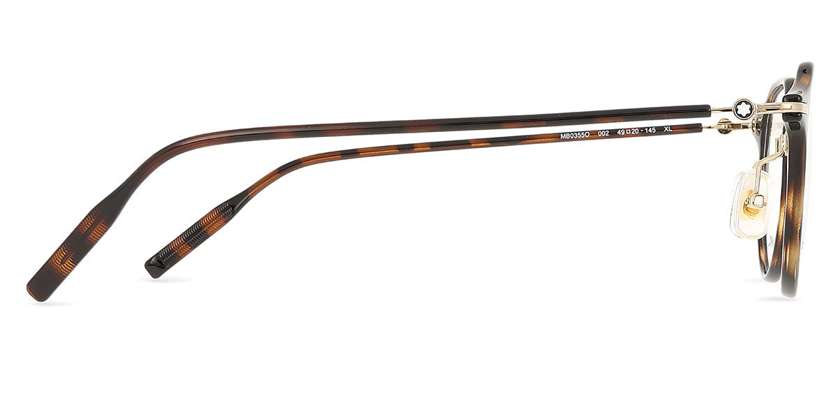 Montblanc MB0355O Asian Fit 002 Tortoise Eyeglasses