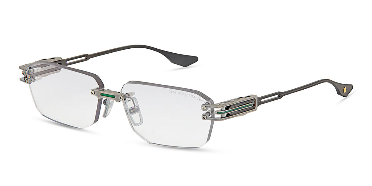 Dita Hyperlux-3000 DTX198-A-02 Geometric Antique Silver/Green