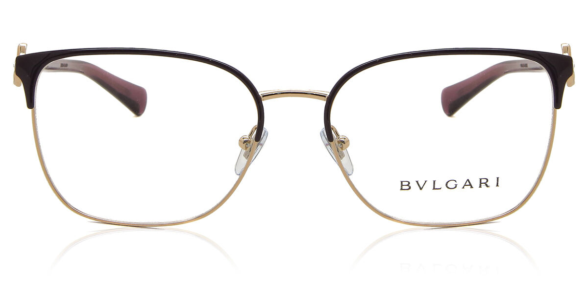 いちごっち　ＢVLGARI 眼鏡　度入り Bvlgari BV2234B 2035 Square Purple Rose Gold Eyeglasses