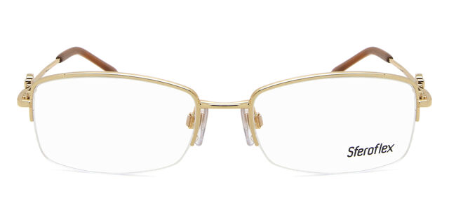 Sferoflex SF2553 108 Rectangle Gold Eyeglasses  display picture 3