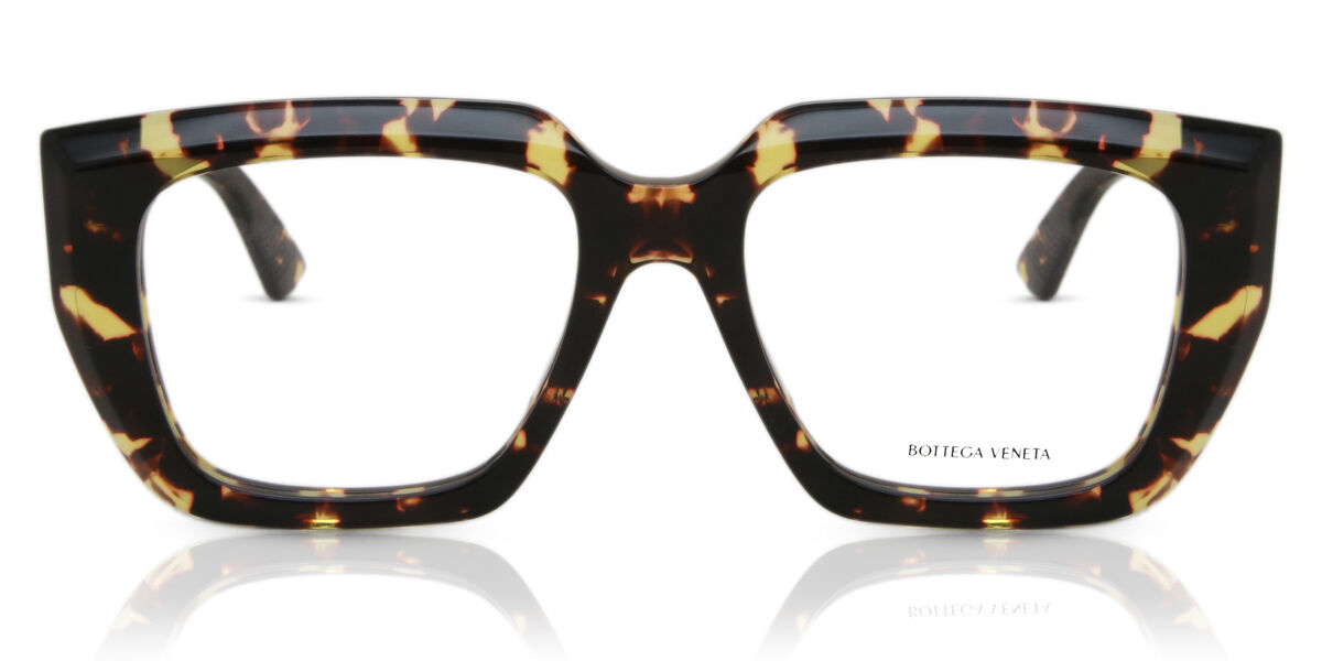 Bottega Veneta BV1032O 002 Square Tortoise Eyeglasses