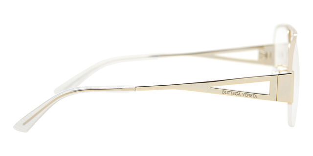 Bottega Veneta BV1067O 002 Pilot Gold Eyeglasses  display picture 1