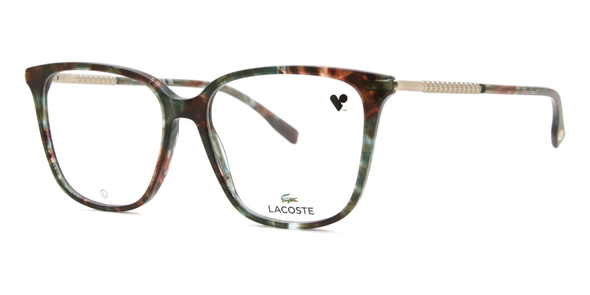 Lacoste L2940 340 Square Green Tortoise Eyeglasses