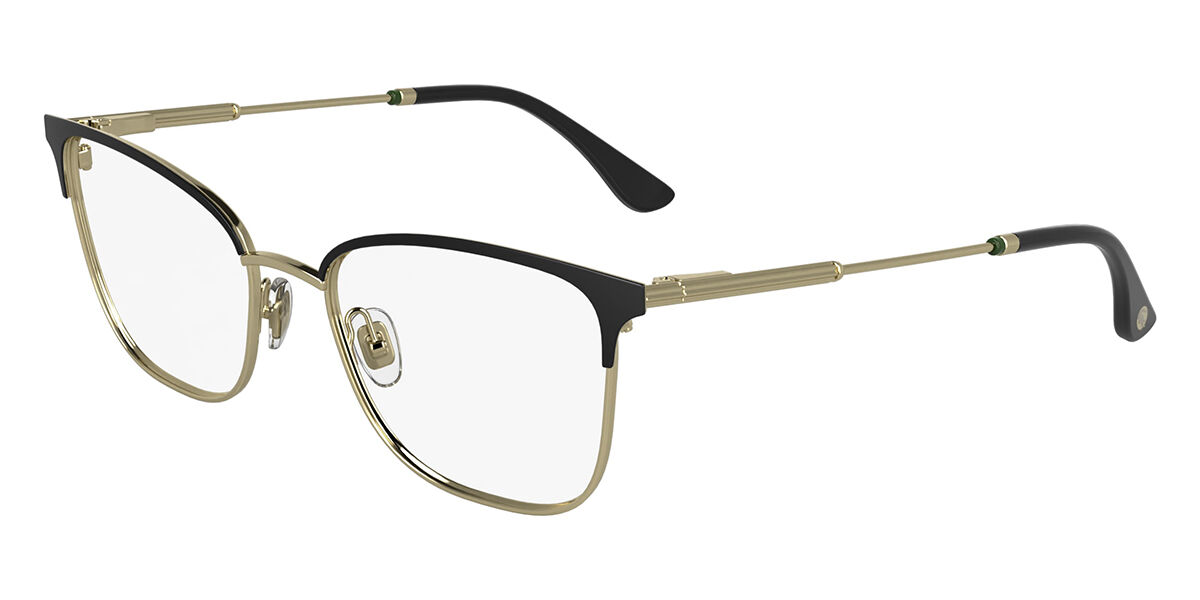 Lacoste L2303 001 Square Black/Gold Eyeglasses | SmartBuyGlasses US