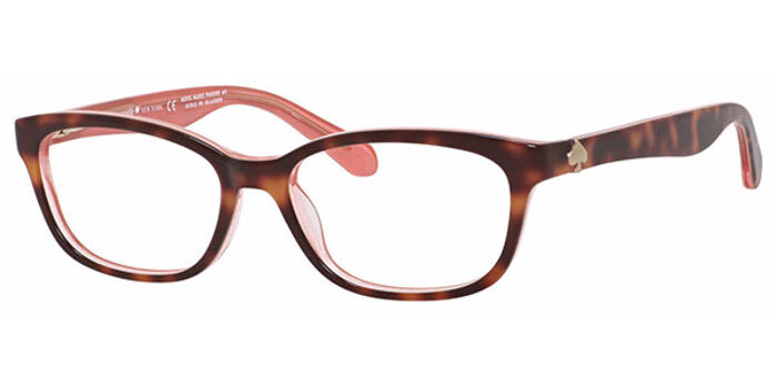 Kate Spade Narcisa W71 Rectangle Dark Tortoise Eyeglasses 