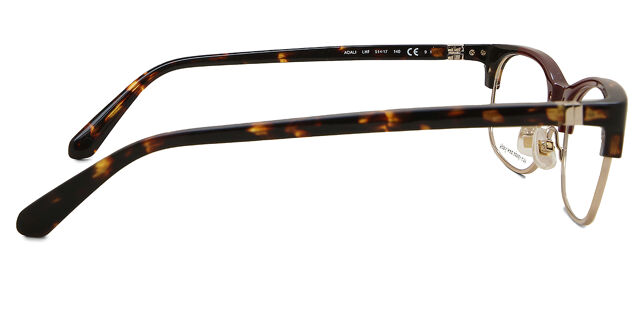 Kate Spade Ashland OFFE Eyeglasses Brown Tortoise Polka Dot Light Kate Spade Tortoiseshell Oval Eyeglasses Lucite Brown Cream  main image 3