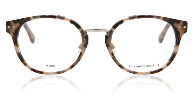 Kate Spade Briella Tortoise Eyeglasses | Includes FREE Rx Lenses Kate Spade round tortoise shell glasses main image 2
