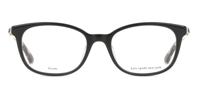 Kate Spade Luella 807 Square Shiny Black Eyeglasses 
