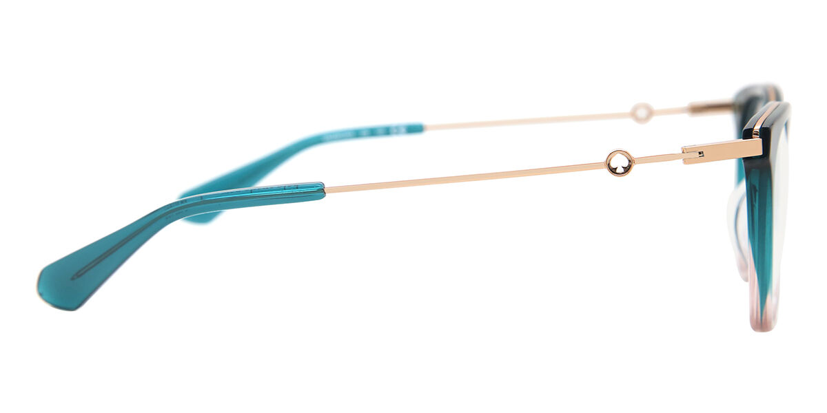 Kate Spade Valencia/G ZI9 Square Teal Green Gold Eyeglasses