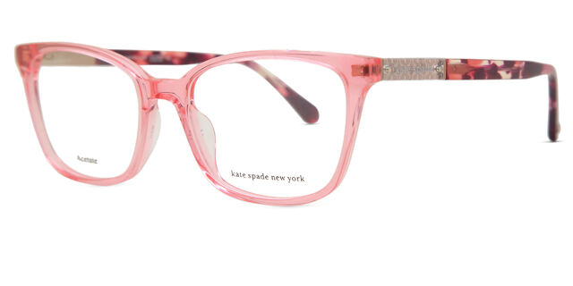 Kate Spade Davina 35J Square Transparent Pink Eyeglasses  display picture 1