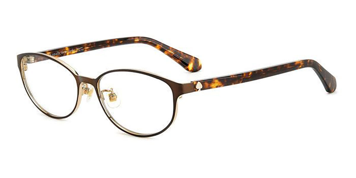おまゆ＊kate spade Kate Spade Ophelia/F Asian Fit DM2 Oval Brown Gold Eyeglasses