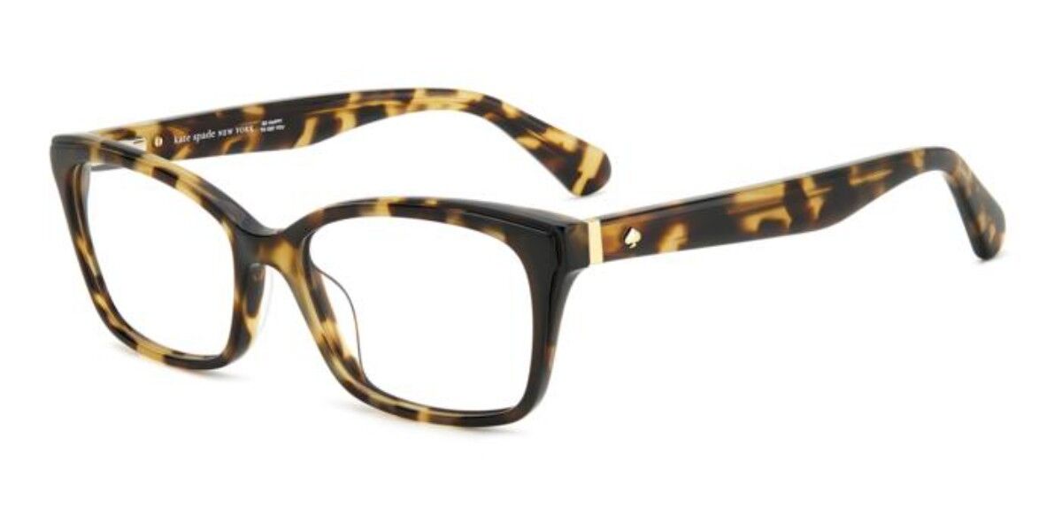 Kate Spade Lucyann X77 Rectangle Tortoise Aqua Striped Eyeglasses