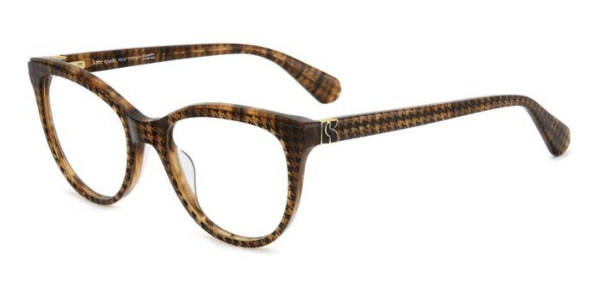 Kate Spade Ophelia/F Asian Fit DM2 Oval Brown Gold Eyeglasses