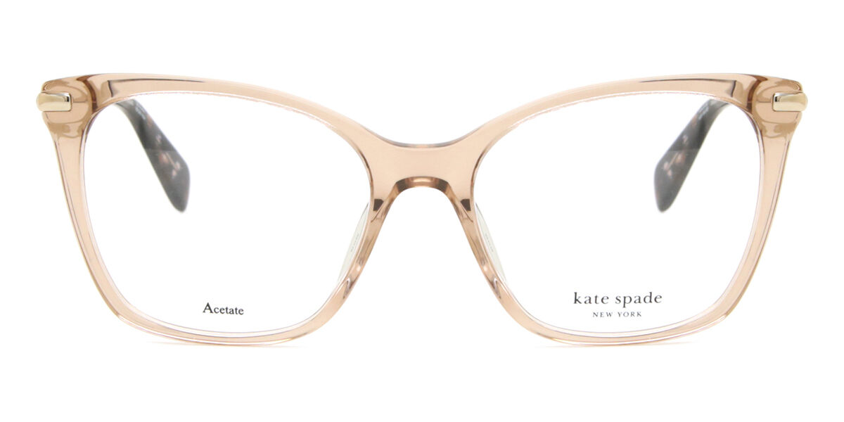 Kate Spade Teya 2T3 Cat Eye Transparent Beige Brown Eyeglasses