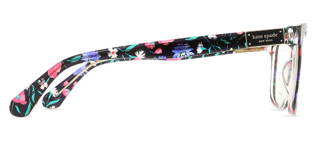Kate Spade New York Floral Eyeglass Frames Women’s Acetate Optical Glasses Kate Spade Blue Metal Floral Eyeglasses FRAMES w/ Case  main image 2