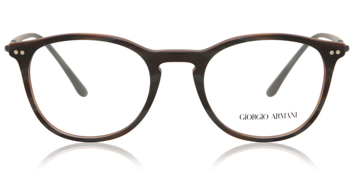 Giorgio Armani AR7125 FRAMES OF LIFE 5570 Oval Matte Grey Horn