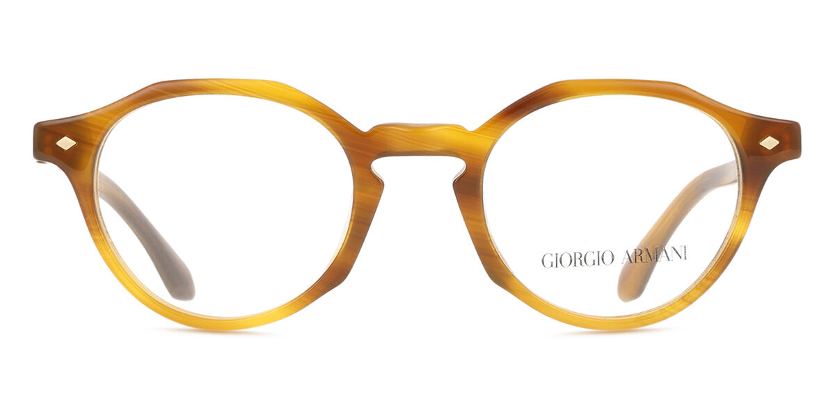 Giorgio Armani AR7264U 6163 Oval Polished Honey Brown Horn