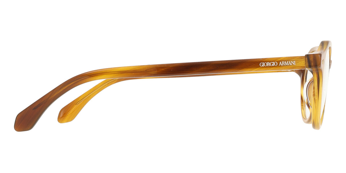 Giorgio Armani AR7264U 6163 Oval Polished Honey Brown Horn