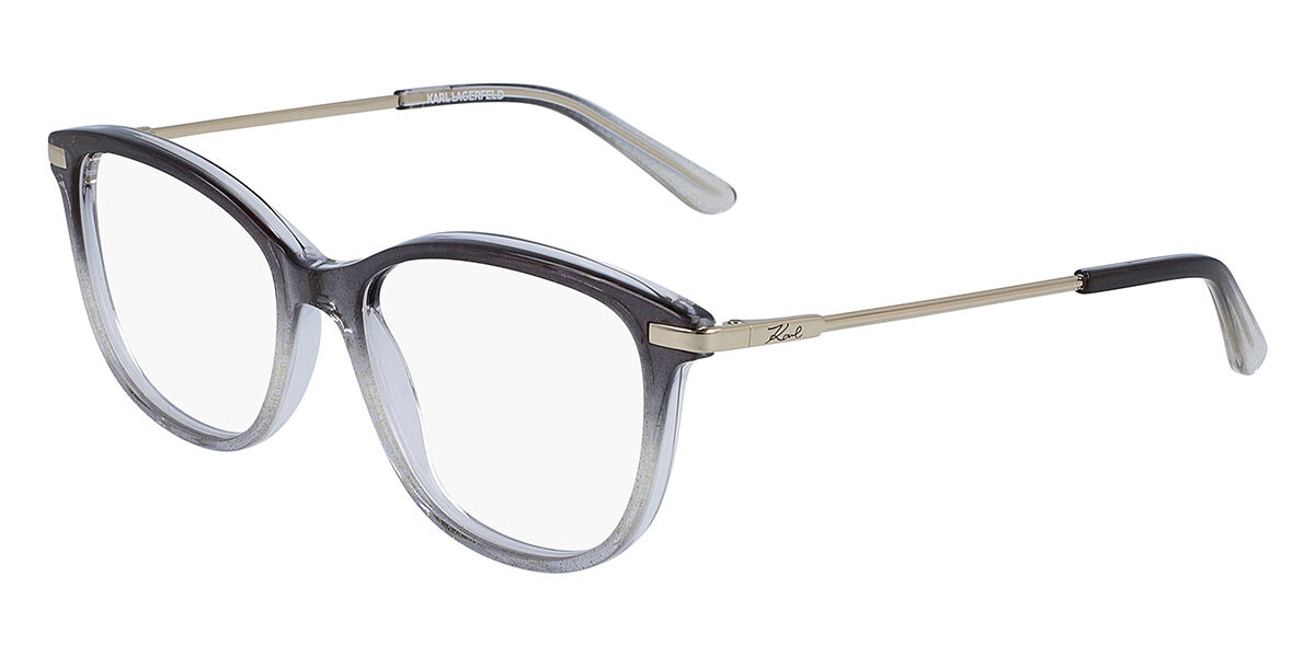Karl Lagerfeld KL991 002 Square Gradient Glittery Brown Eyeglasses
