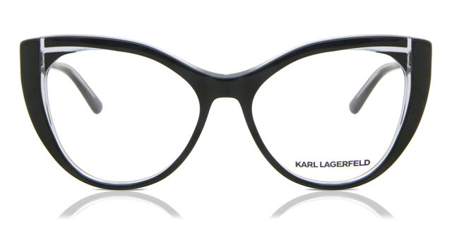 Karl Lagerfeld KL6078 005 Cat Eye Black on Transparent  display picture 3