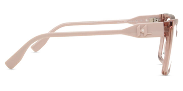 Karl Lagerfeld KL6110 650 Square Transparent Pink Eyeglasses  display picture 1