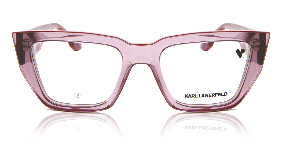 Karl Lagerfeld KL6153 610 Cat Eye Transparent Rose Eyeglasses