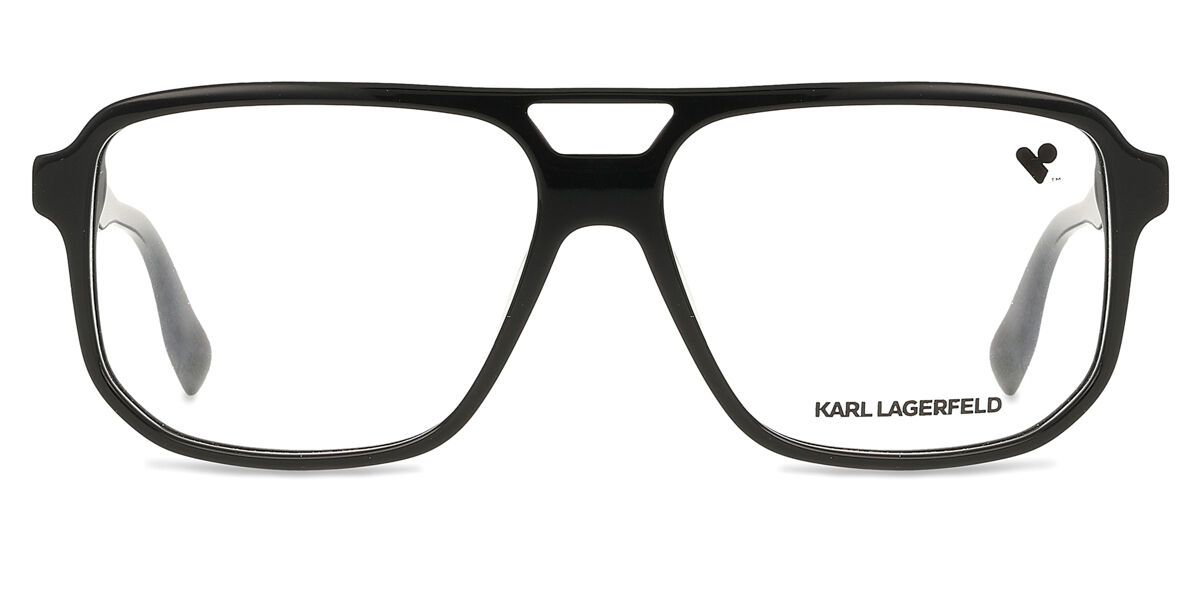 VISIONAITE 23 Karl Lagerfeld ケース無し Karl Lagerfeld KL6156 001 Pilot Black Eyeglasses | SmartBuyGlasses US