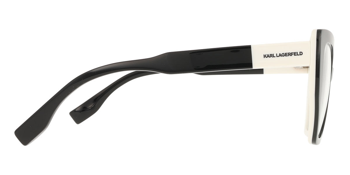 Karl Lagerfeld KL6174 006 Geometric Black on White Eyeglasses