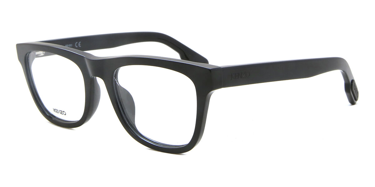 Kenzo KZ 50010I 001 Square Shiny Black Eyeglasses | SmartBuyGlasses US