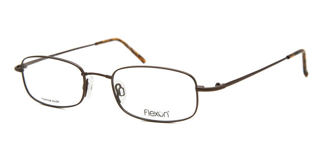 Flexon FL 603 218 Rectangle Coffee Eyeglasses  display picture 3