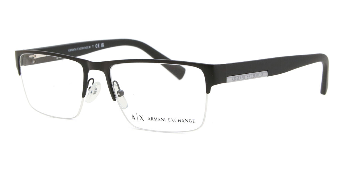 Armani Exchange AX1018 6063 Square Black Eyeglasses