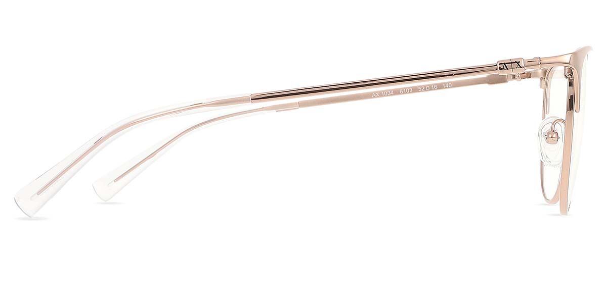 Armani Exchange AX1034 6103 Cat Eye Rose Gold Eyeglasses