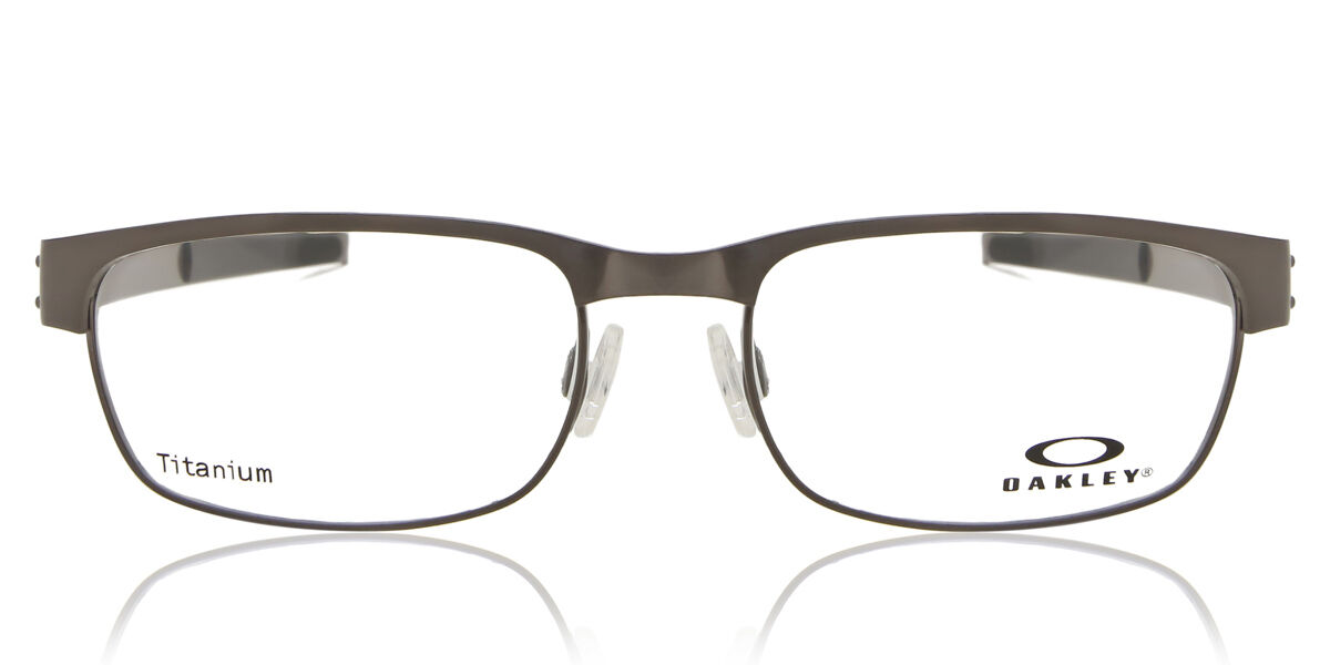 Oakley OX5038 METAL PLATE 503806 Rectangle Brushed Chrome Grey