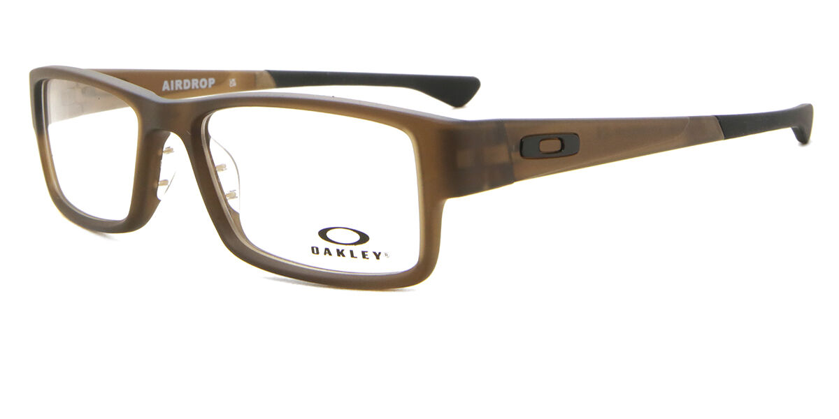 Oakley OX8046 AIRDROP 804617 Rectangle Satin Brown Smoke