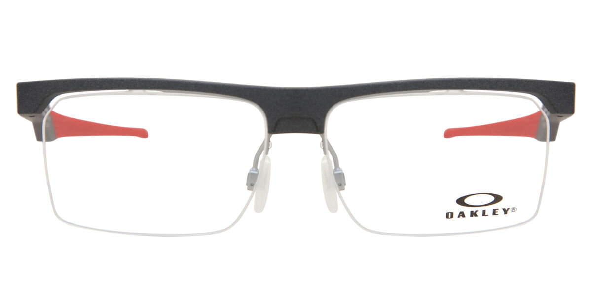 Oakley OX8053 COUPLER 805303 Rectangle Light Satin Steel Black