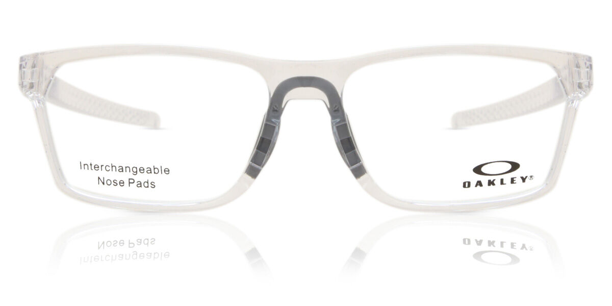 Oakley OX8032 HEX JECTOR 803206 Rectangle Glossy Clear Eyeglasses