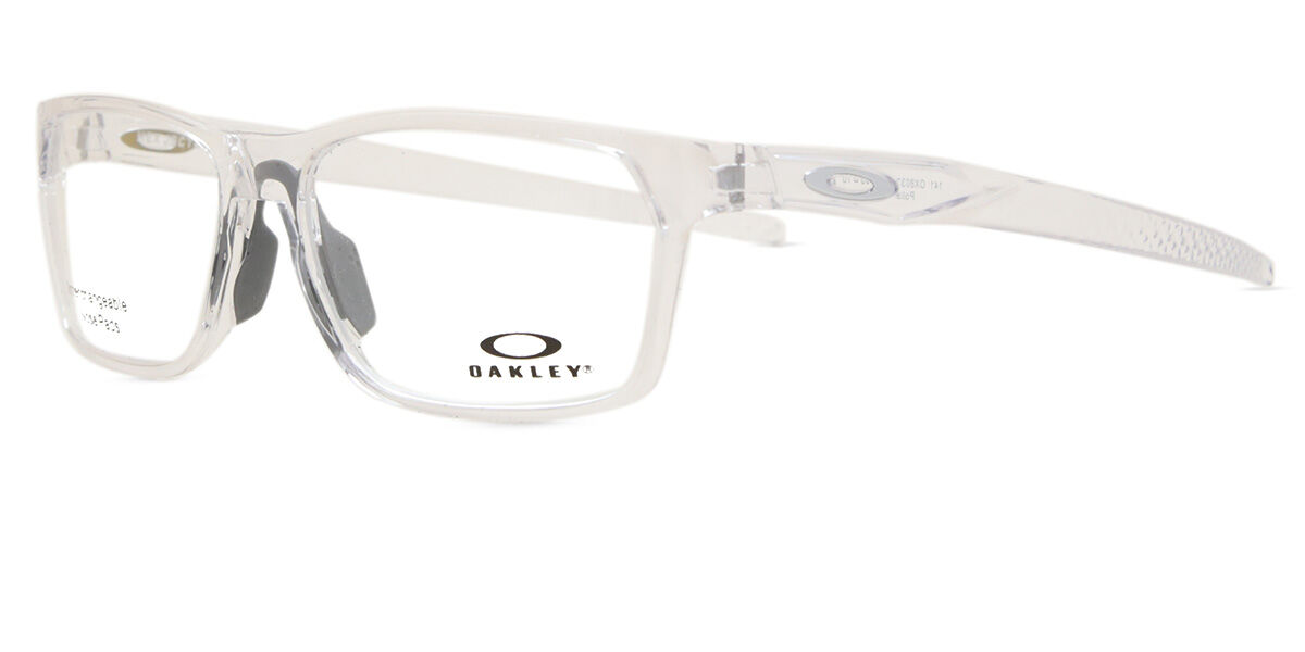 Oakley OX8032 HEX JECTOR 803206 Rectangle Glossy Clear Eyeglasses